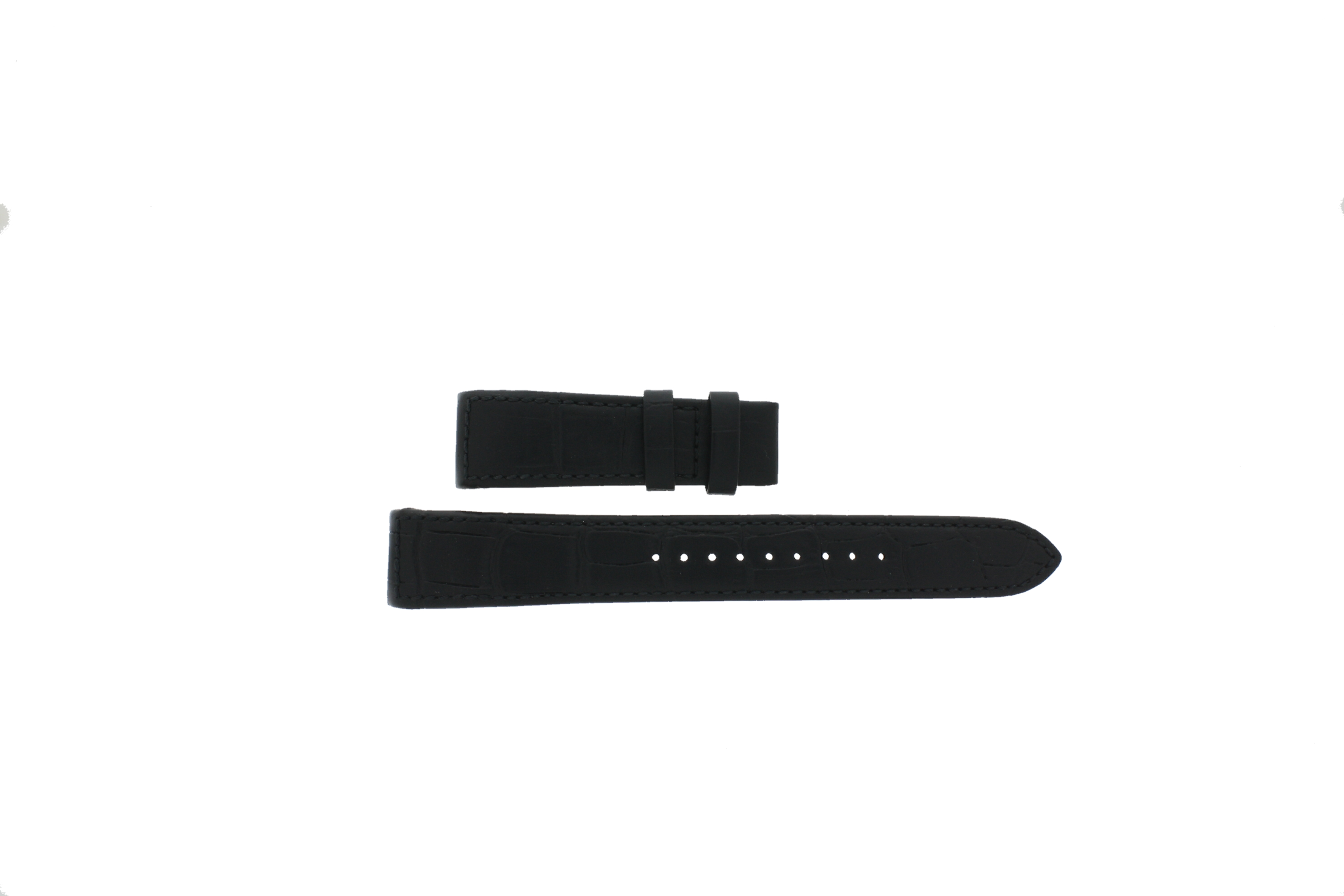 Horlogeband Seiko 4A072JL / 6G34-00E0 / 7T86-0AA0 Leder Zwart 21mm afbeelding