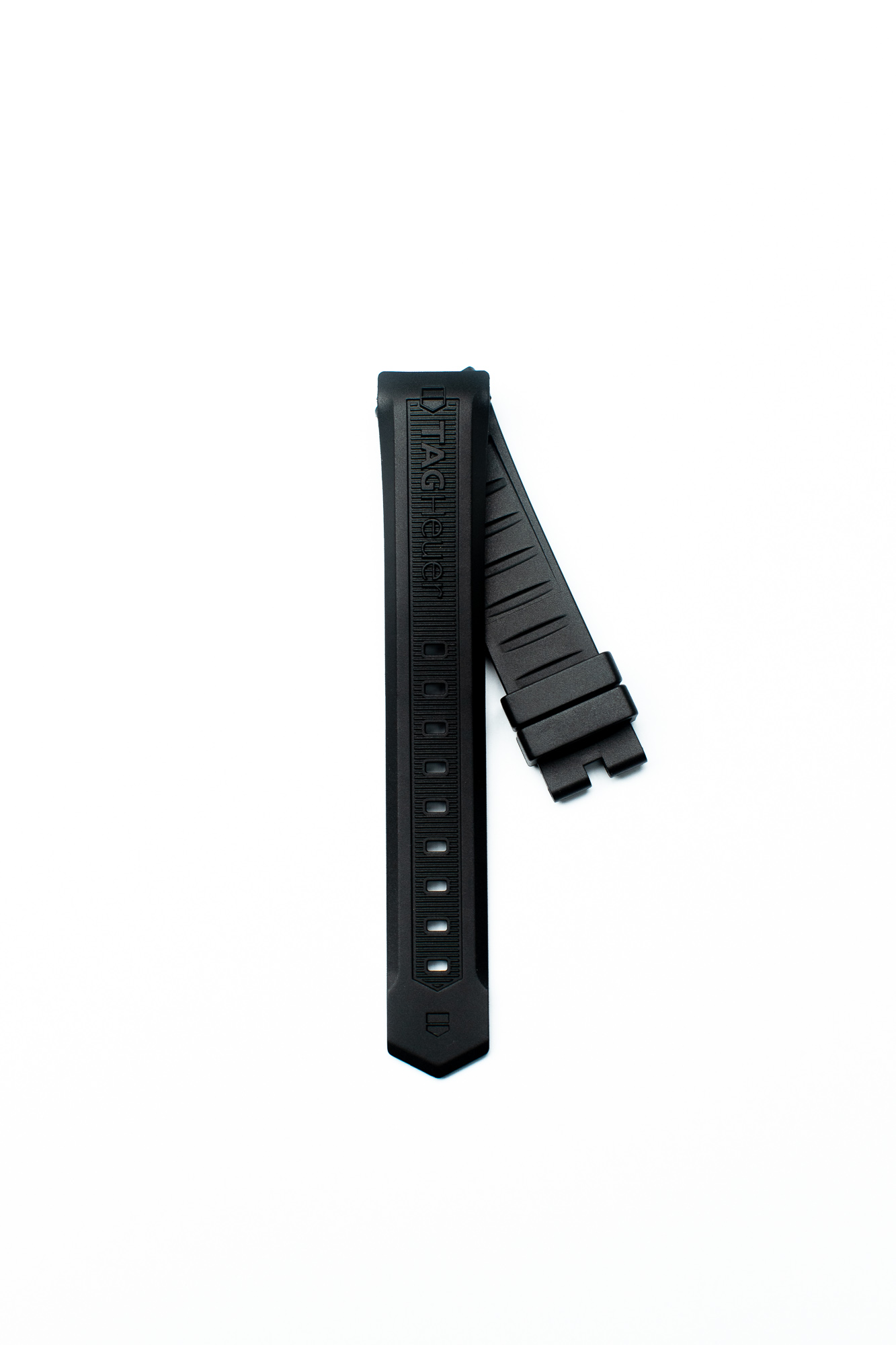 Horlogeband Tag Heuer WAF2011 / FT8010 Rubber Zwart 20mm afbeelding