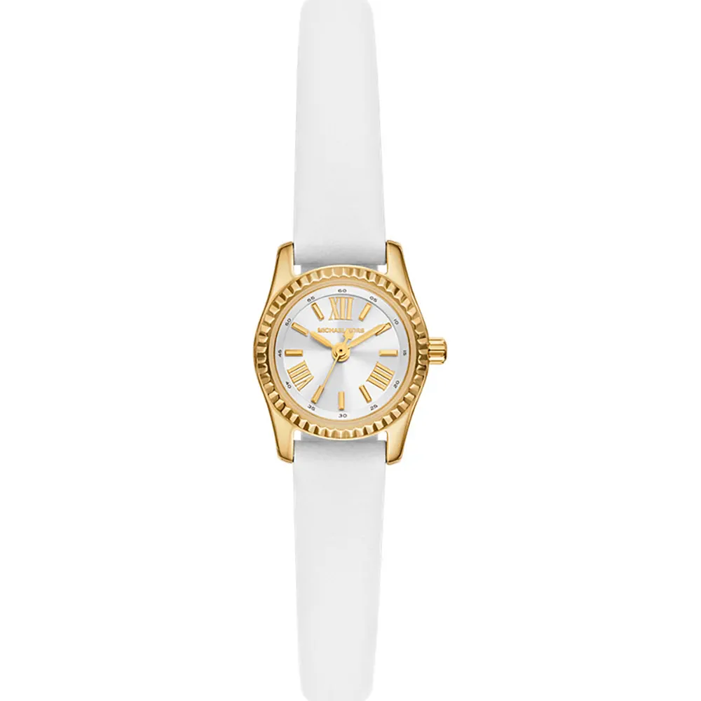 Horlogeband Michael Kors MK4900 Leder Wit 10mm afbeelding