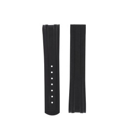 Horlogeband Omega 032CVZ015752 Rubber Zwart 20mm