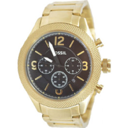Horlogeband Fossil BQ2110 Roestvrij staal (RVS) Doublé 24mm
