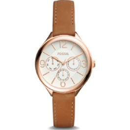 Horlogeband Fossil BQ3118 Leder Bruin 14mm