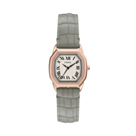 Horlogeband Fossil ES5435 Leder Grijs 16mm