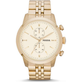 Horlogeband Fossil FS4856 Roestvrij staal (RVS) Doublé 24mm