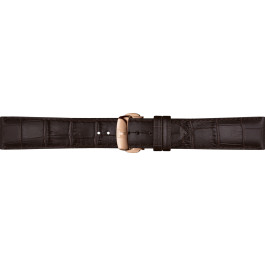 Horlogeband Tissot T600048683 Leder Bruin 20mm