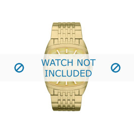 Diesel horlogeband DZ1585 Roestvrij staal (RVS) Goud 22mm