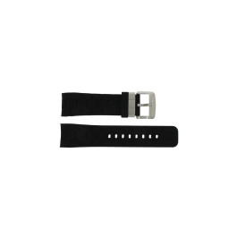 Guess horlogeband GC35006G1 / GC40500G1 / GC45005G Rubber Zwart 24mm 