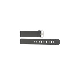 Horlogeband Jacob Jensen 600 / 800 / 601 / 602 / 702 / 703 Rubber Zwart 19mm