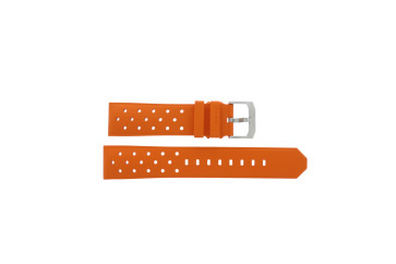 Horlogeband Tag Heuer CAZ101B / BT0729 Rubber Oranje 21.5mm