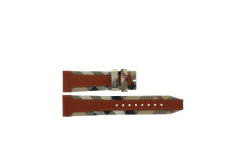 Horlogeband Burberry BU9016 Leder/Kunststof Multicolor 20mm