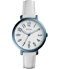 Horlogeband Fossil ES4203 Leder Wit 14mm