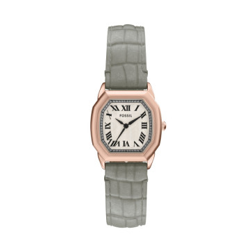 Horlogeband Fossil ES5435 Leder Grijs 16mm