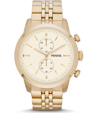 Horlogeband Fossil FS4856 Roestvrij staal (RVS) Doublé 24mm