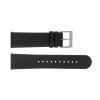 Horlogeband Mondaine BM20005 Leder Zwart 22mm