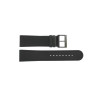 Horlogeband Mondaine BM20054-W Leder Zwart 22mm