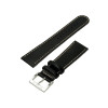 Horlogeband Mondaine BM20011 Leder Zwart 22mm