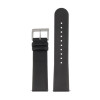Horlogeband Mondaine BM20103 / BM20108 Leder Zwart 22mm