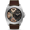 Horlogeband Fossil BQ2206 Leder Bruin 24mm