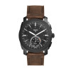 Horlogeband Fossil FTW1163 Leder Donkerbruin 24mm