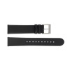 Horlogeband Mondaine BM20098 Leder Zwart 22mm