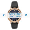 Horlogeband Kate Spade New York KSW1051 Leder Zwart 16mm