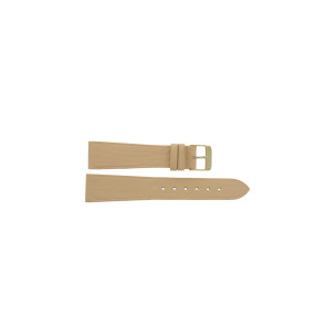 Horlogeband Universeel 1031356.20 Leder Beige 20mm