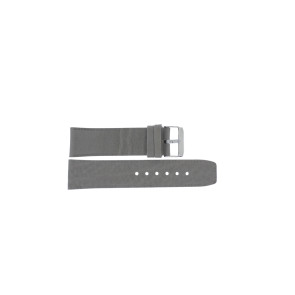 Horlogeband Universeel 446.07.24 Leder Grijs 24mm