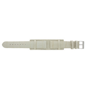 Horlogeband Universeel 61325.12.20 Onderliggend Leder Beige 20mm