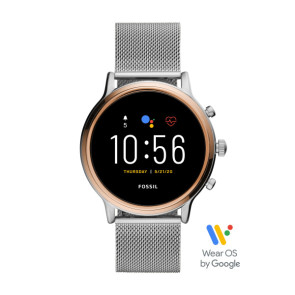 Horlogeband Smartwatch Fossil FTW6061 Mesh/Milanees Staal 22mm