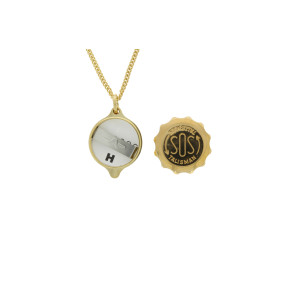 SOS talisman hanger met ketting Doublé SOSHK