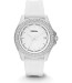 Horlogeband Fossil AM4462 Silicoon Wit 18mm