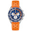 Horlogeband Tag Heuer CAZ101B Rubber Oranje 21.5mm