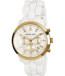 Horlogeband Michael Kors MK5218 Kunststof/Plastic Wit 22mm