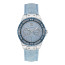 Guess horlogeband W0775L1 Leder Blauw 21mm + blauw stiksel