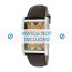 Armani horlogeband AR1605 Leder Donkerbruin 22mm + bruin stiksel